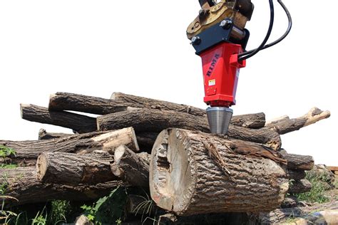 screw type log splitter for skid steer|skid loader log splitter attachment.